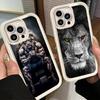 Phone Case for iPhone 17 Air 16E 15 16 Pro Max Lion Male Man King Cover 14 Plus 13 12 Mini Soft Shell Silicone Fundas