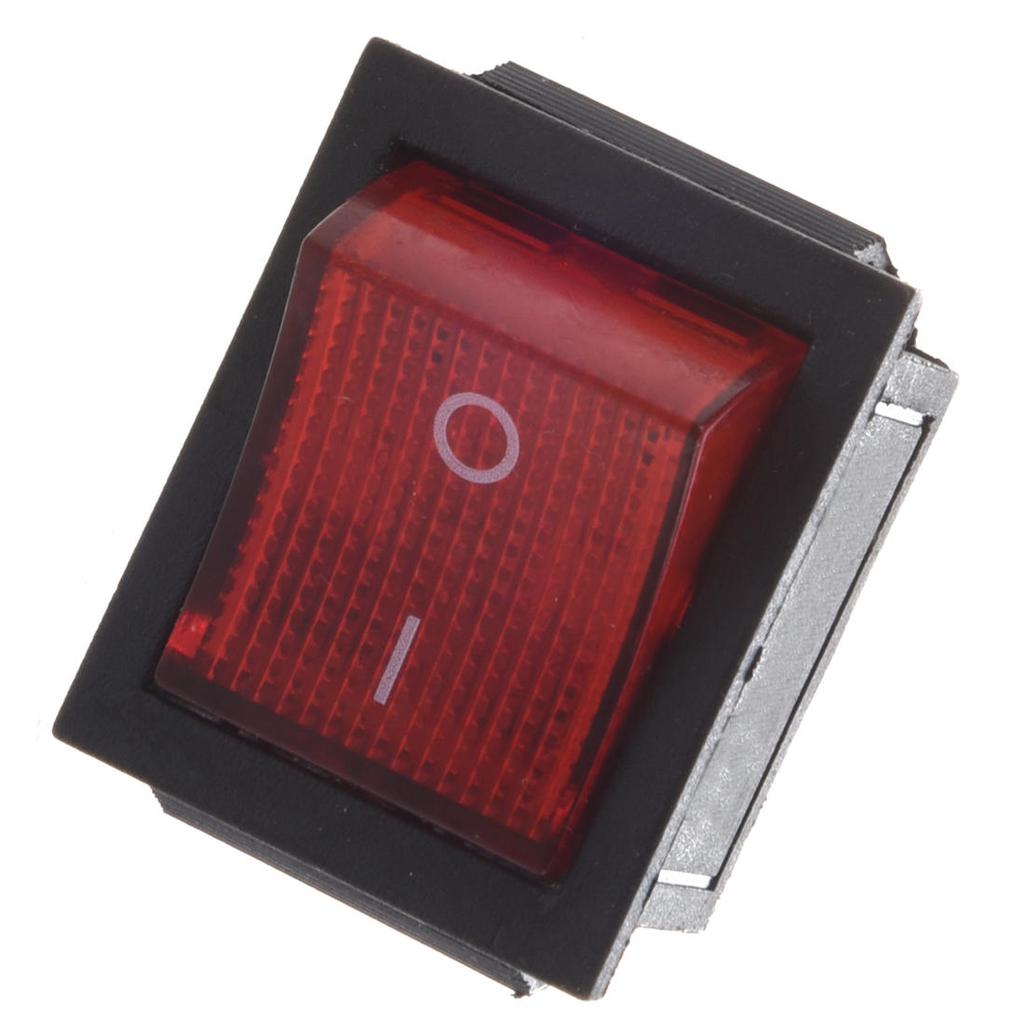 8 x Interrupteurs a Bascule DPDT On//Off 16A//250V 20A//125V AC 4 Broches Illumination Rouge