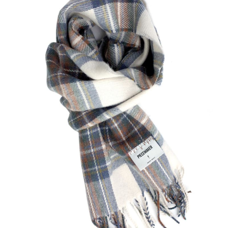 

PIECEMAKER КЛЕТЧАТЫЙ ШАРФ S (КОРИЧНЕВЫЙ) FREE