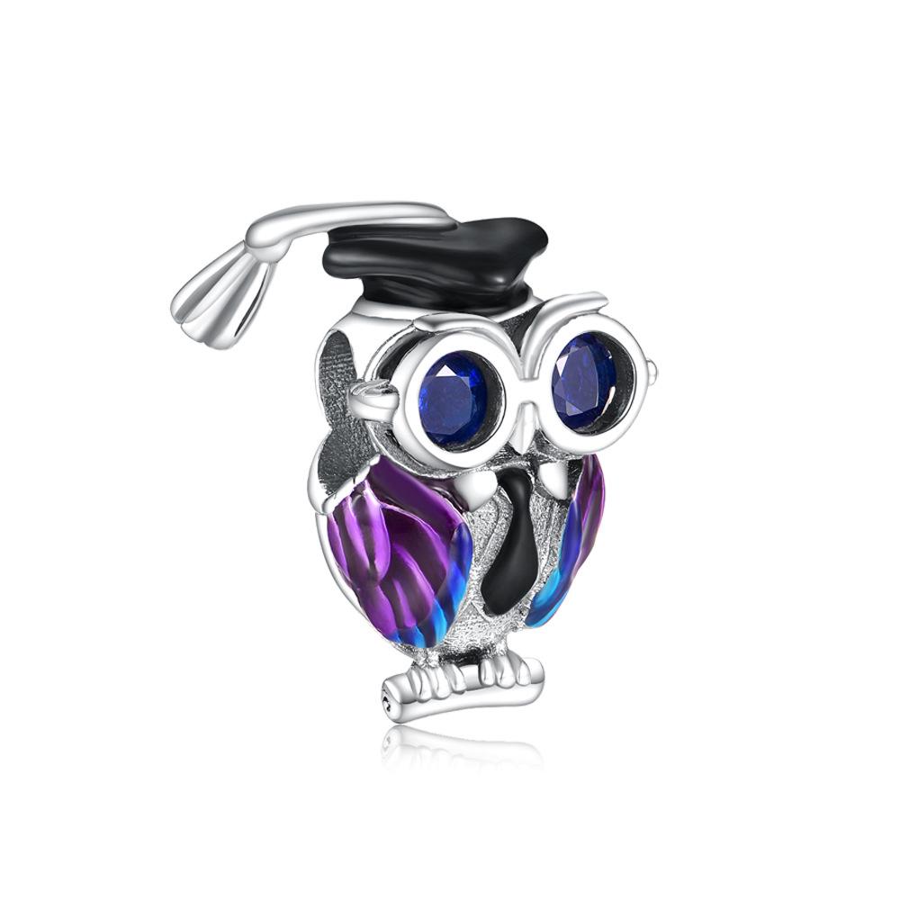 Bransoletka z koralików Sowa i Kwiat z zawieszką DIY na Graduation i Podróż