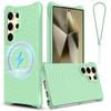 Case for Galaxy S26 Ultra - Silicone, Green, With Lanyard