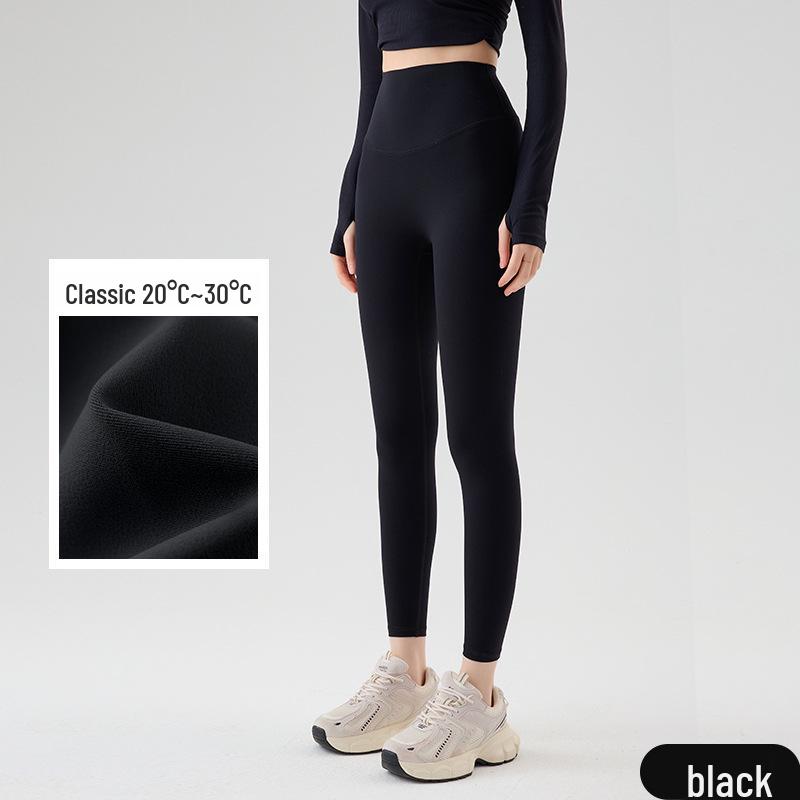 Premium Lycra High-Waist Nude Yoga Pants: Seamless, Quick-Dry, Hip-Lifting Fitness Wear for Women