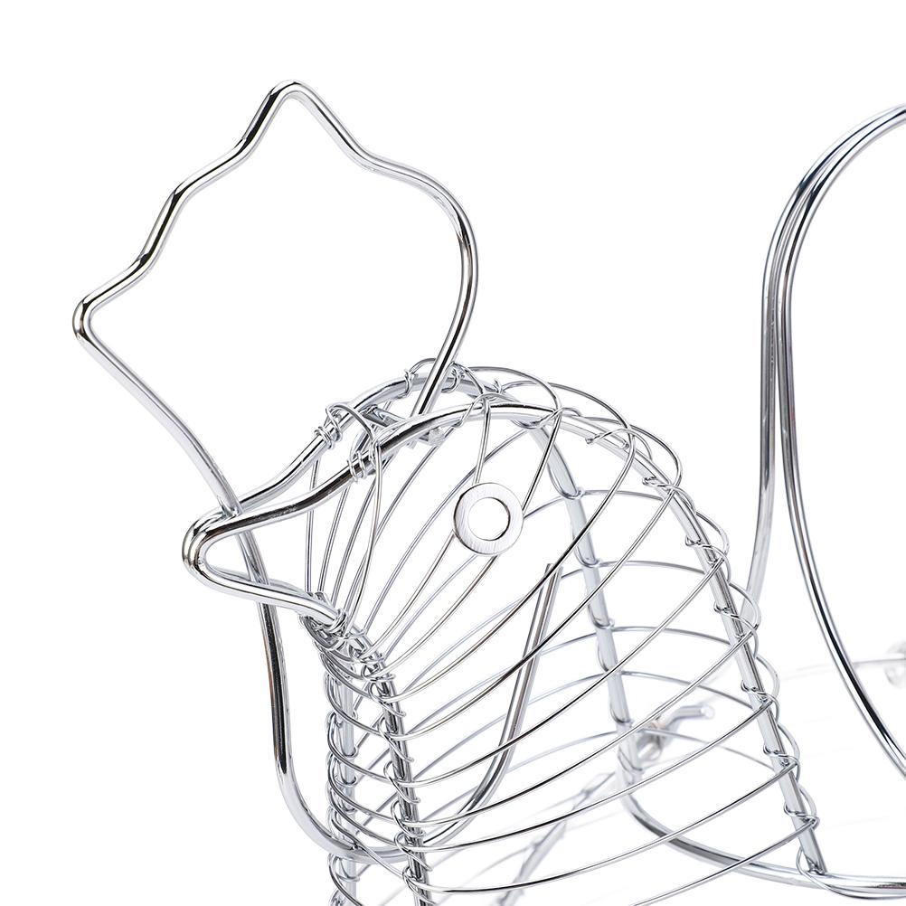 Košík na ovoce z tepaného železa Pletený koš na vejce