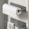 Self-Adhesive Paper Towel Holder Sleek Grey/ Black/ White Roll Paper Holder  Toilet Rolls