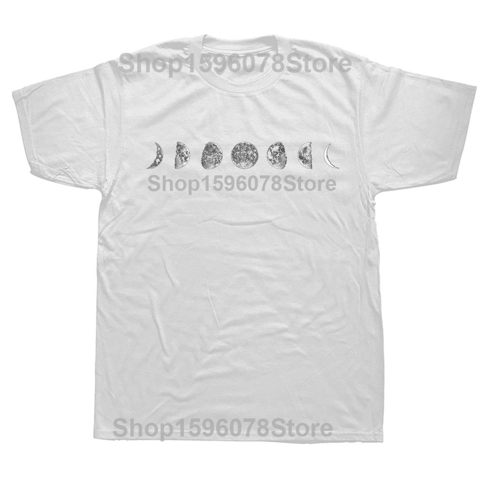 Funny Phases of the Moon Graphic Tshirts Men Womens Fashion Casual Tshirt 100 Cotton Loose Oversized T Shirt Summer