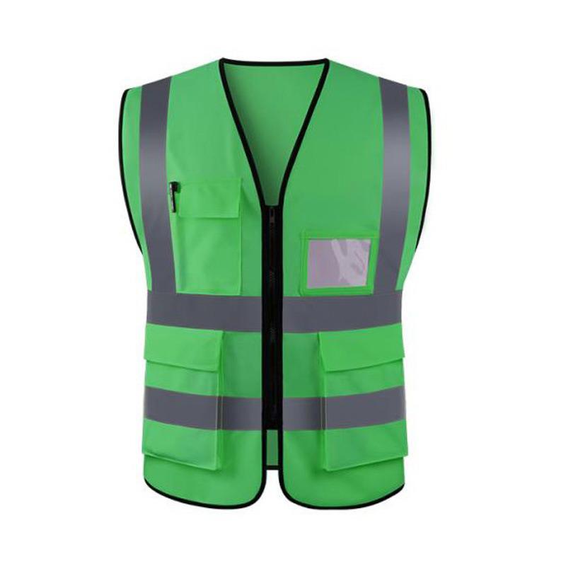 Reflective Multi-Pocket Cold-Proof Vest for Construction, Landscaping, Sanitation, Traffic, Ride-Hailing, and Riding