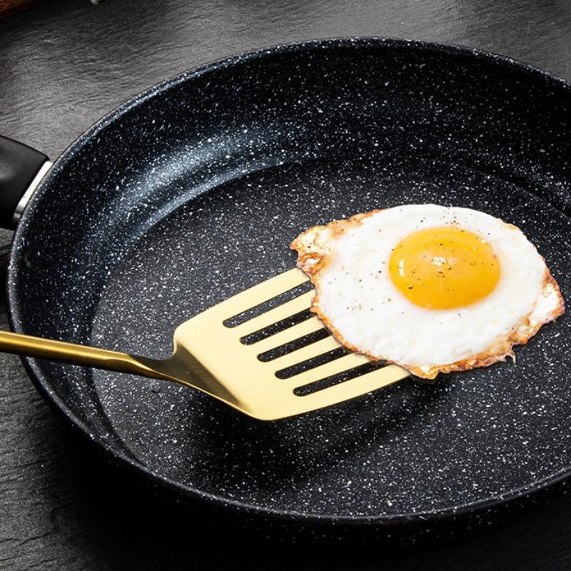 JIN NIANG ZI 304 Stainless Steel Spatula Kitchen Utensils Wooden Handle Frying Spatula Kitchen Utensils