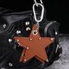 Five-Pointed Star Keychain Handmade Drilling And Puncture Colorful Creative Bag Pendant Backpack Decoration