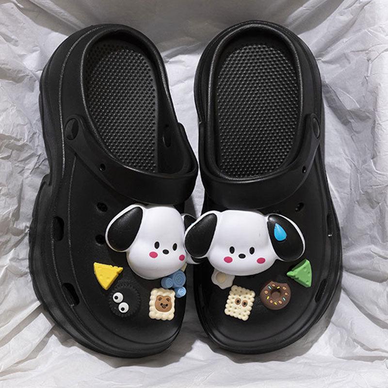 Women's Chunky Height-Boosting Odor-Resistant EVA Beach Sandals - Trendy Summer Baotou Slippers