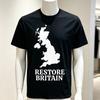 2026 New British Patriot Slogan And Retro Minimalist Comfortable Tshirt With English Island Graphic Print