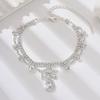 Accessories, Light Luxury Pendants, Rhombus Anklets, Fashionable And Shiny Small Holes, Rhinestone Feet, Women'S Accessories
