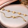 Four Leaf Clover Titanium Steel Bracelet for Women, Fashionable and High-end, Niche Design, Gift for Girlfriend, and Jewelry