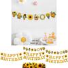 Sunflower Letter Banner For Celebration Decorations With Paper Fabric For Event Planning Use