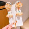 Chinesische Stil Fee Haarspangen für Mädchen mit Quasten und Stirnkette