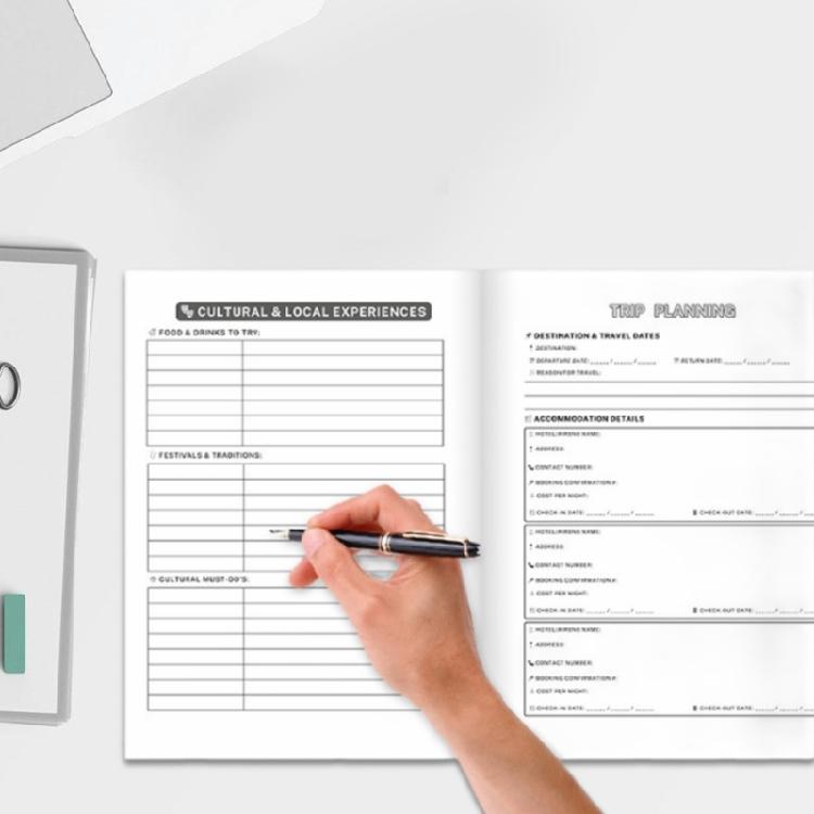 Travel Journal Notebook for Capturing Memory and Adventures Travel Scrapbook Vacation Itinerary Organizers Planner Gift