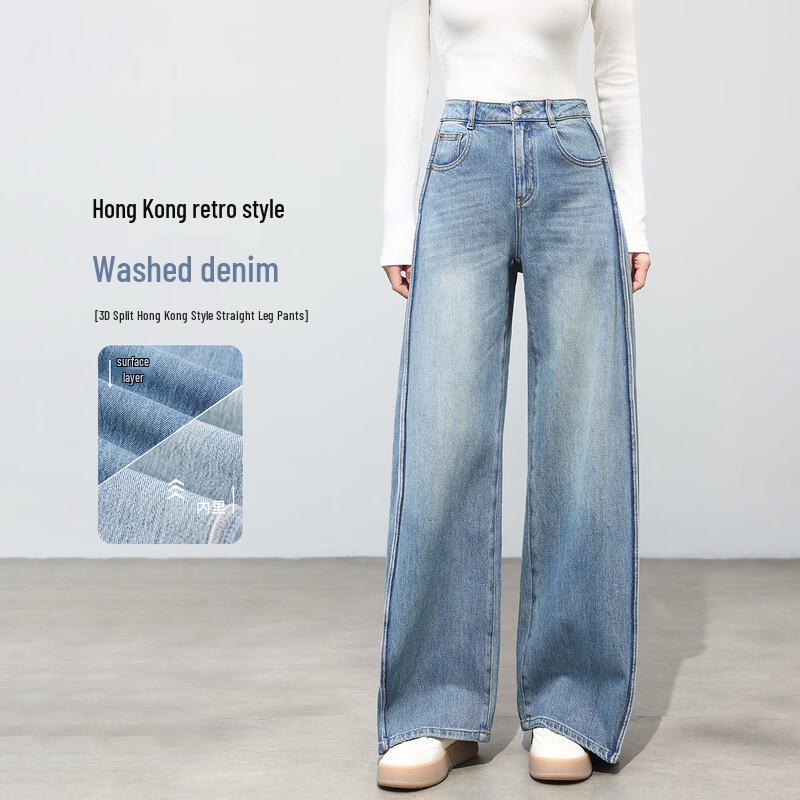 Women s Retro Straight-Leg Jeans M