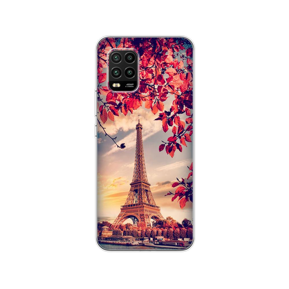 For Xiaomi Mi 10 Lite Case 6.57" Soft Silicon Tpu Cover For Xiaomi Mi 10Lite 5G Mi10Lite Phone Back Shell Bumper Funda