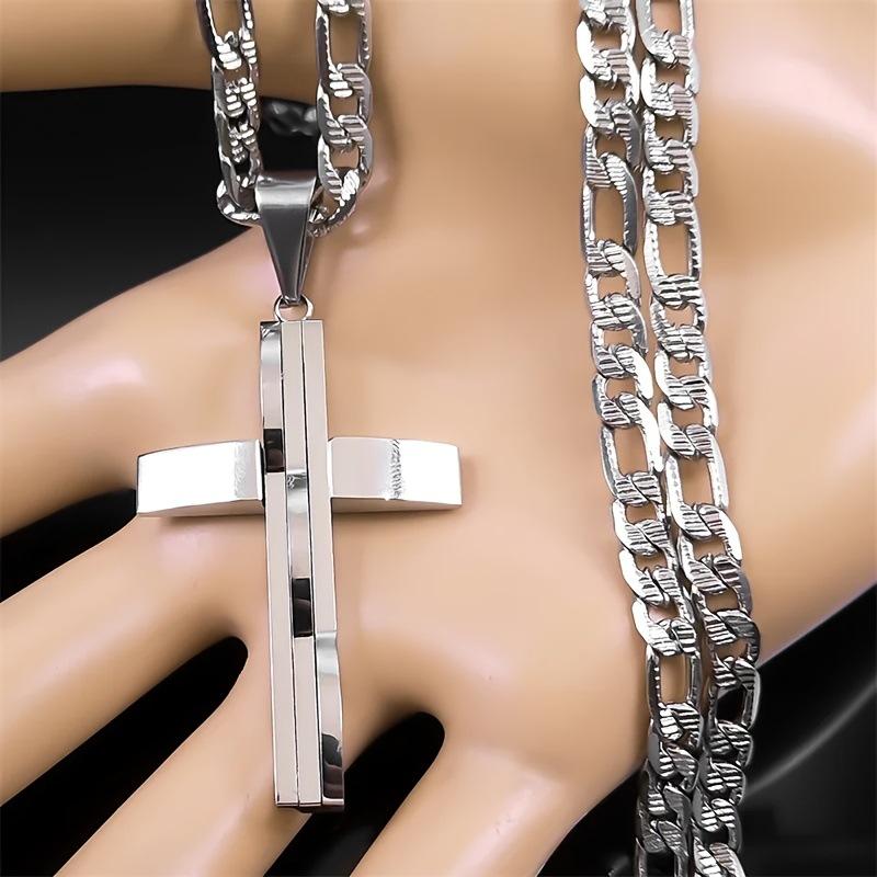 Men's Hip Hop Fashion Cross Pendant Necklace