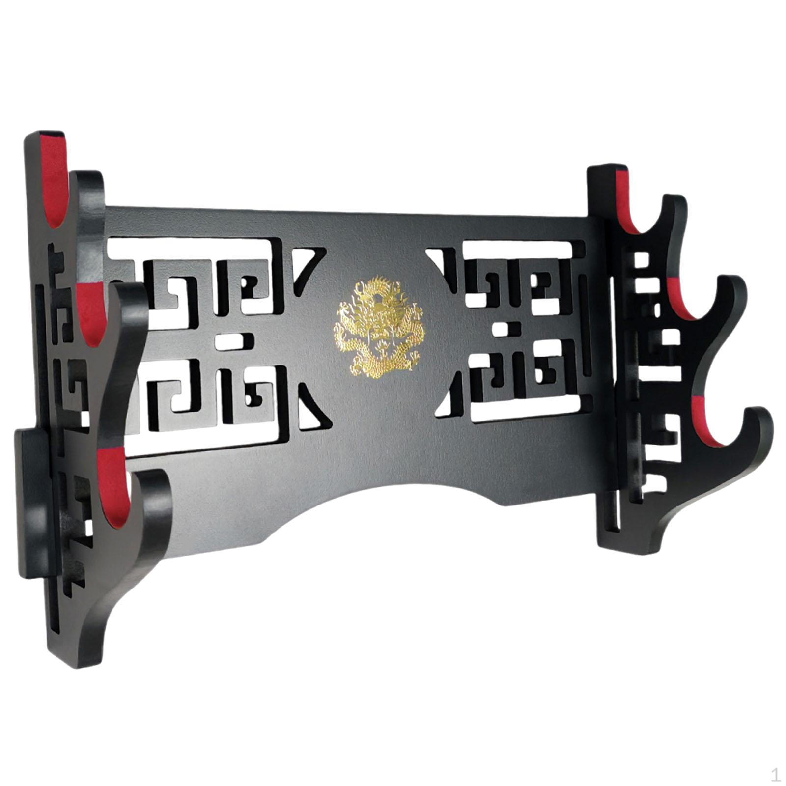 

Wall Mount Sword Display Rack 3 Tier Premium Gift Decorative Multifunctional