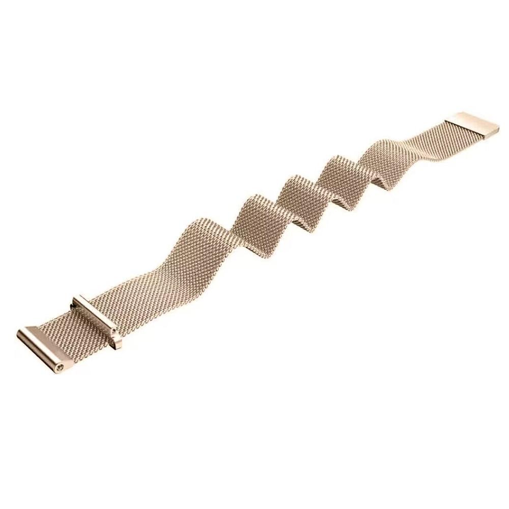 18mm Milanese Stainless Steel Strap for Garmin Vivoactive 4S Braided Webbing Magnetic Watch Band