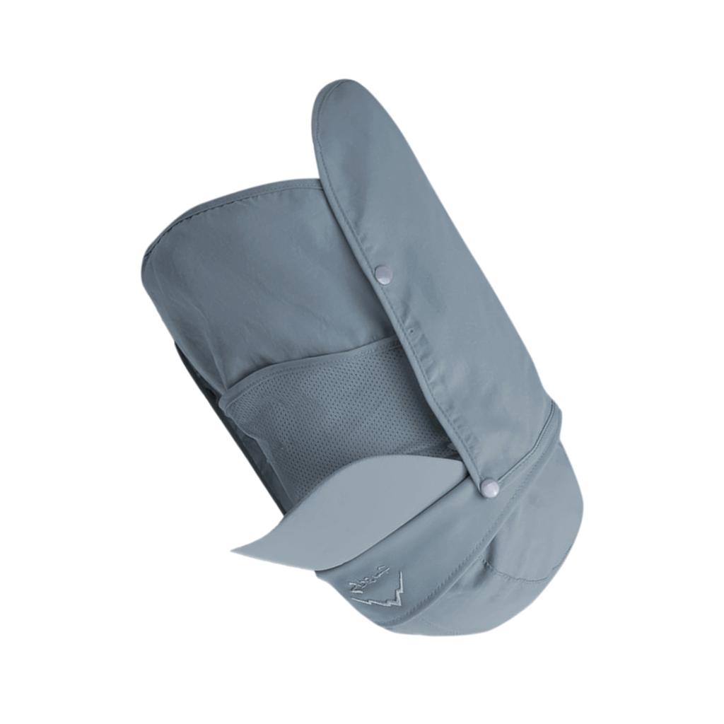 Unisex Multifunctional Sun Visor Hat 360° Sunscreen Removable Face Cover Neck Flap Breathable Sun Hat for Fishing Climbing