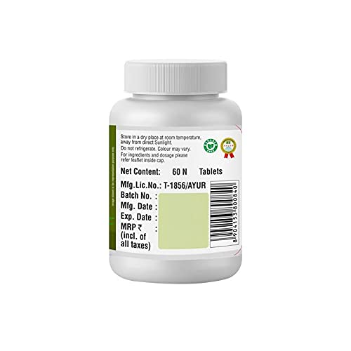 Sri Sri Tattva Kalamegh Tablets 500mg 2 Pack X 60 Tabs Immunity Support Herbal Supplement