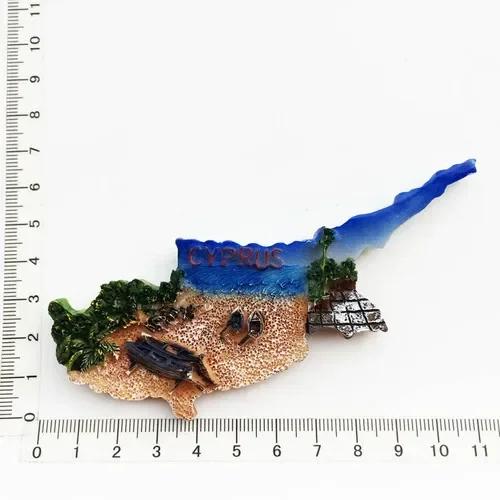 Μαγνήτες ψυγείου Κύπρου, Τουριστικά σουβενίρ, Μεσογειακό μαγνητικό αυτοκόλλητο ψυγείου, Διακόσμηση σπιτιού, Imanes Para El Refrigerador