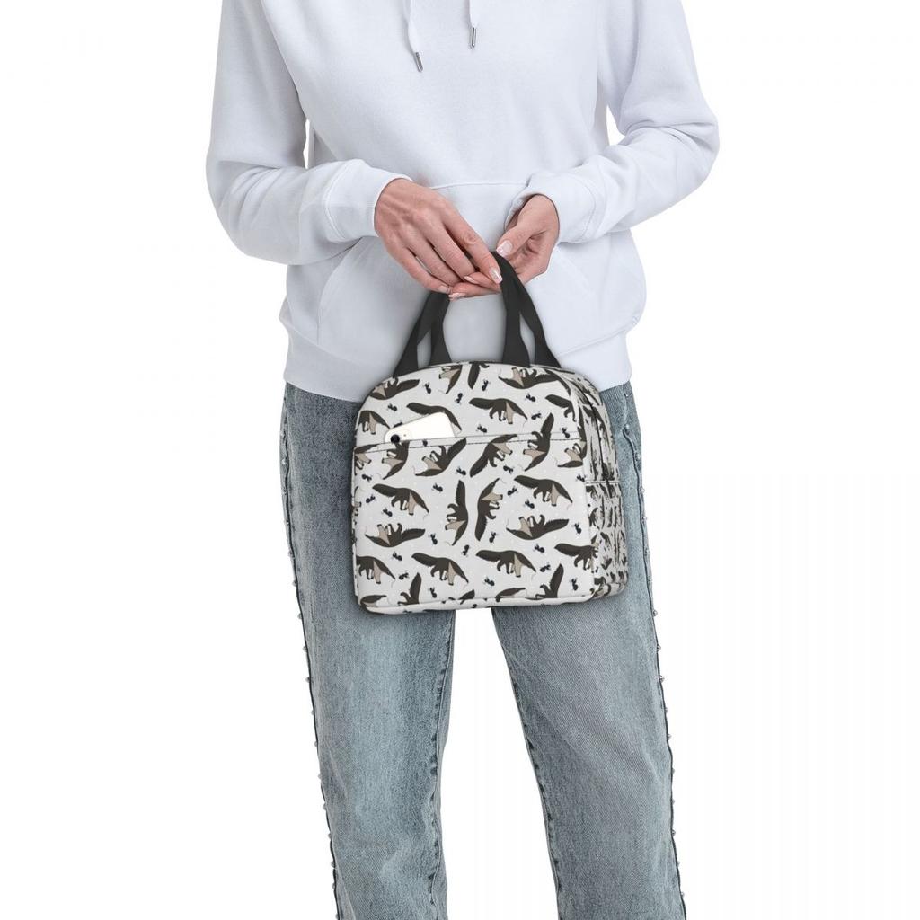 Giant Anteaters And Ants All Over Insulated Lunch Bag for Women Kids Portable Food Boxes Thermal Lunch Box Tote