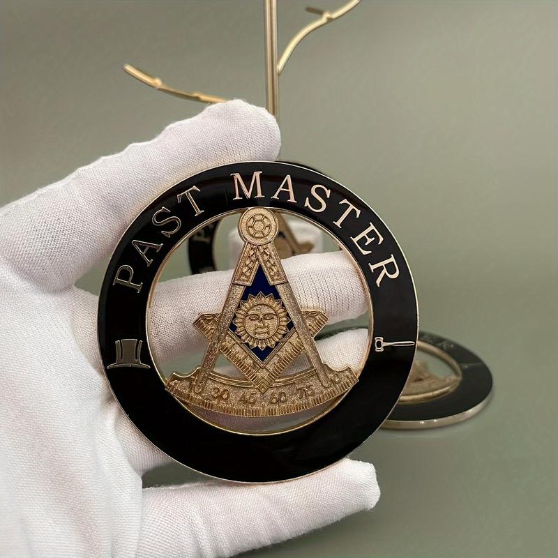 Masonic Auto Car Badge Emblems Mason Freemason Car Emblem Soft Enamel Epoxy Finish Fit Auto Exterior Accessory