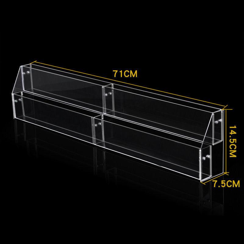 2-6 Tier Acrylic Book Display Stand Desk Bookshelf Newspaper Holder Magazine Rack Finishing Display Shelf Storage Rack Organizer