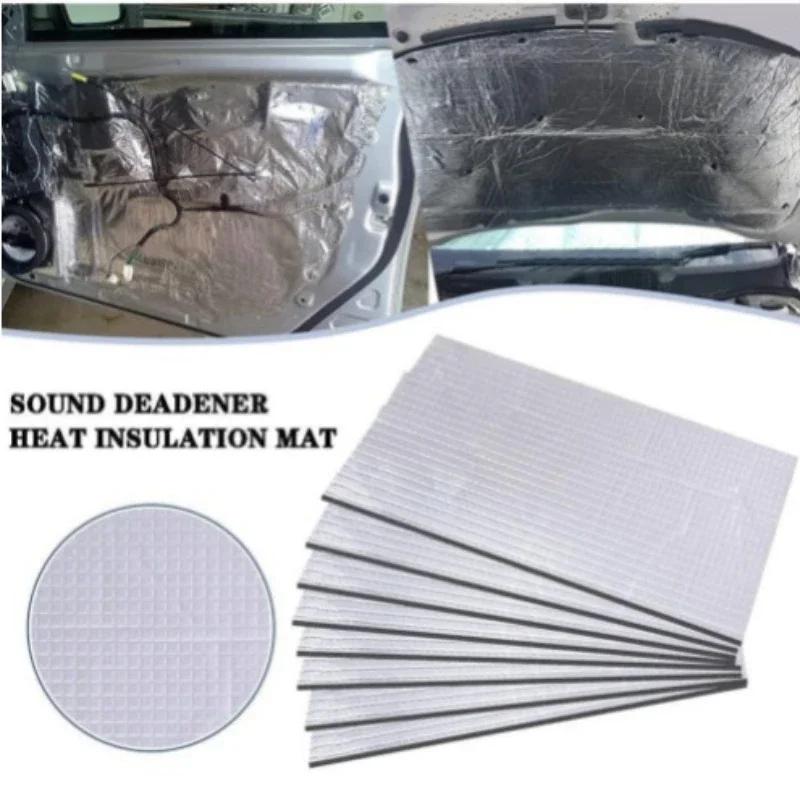 5/10MM Sound Deadener Heat Insulation Mat Car Van Sound Proofing Deadening Insulation Car Hood Insulation Silent Door Wall