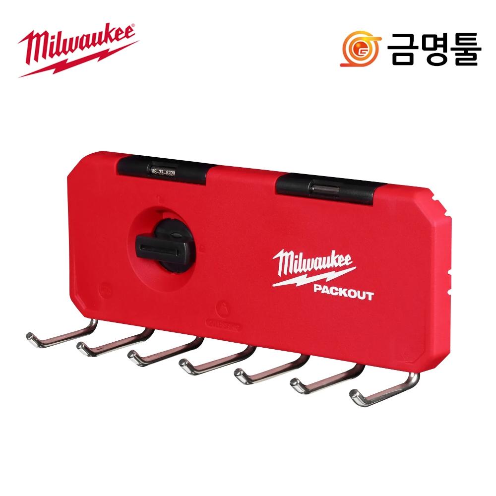 

Стойка с несколькими крючками Milwaukee Packout 7 48 22 8329 Аксессуар для системы настенного крепления Допустимая нагрузка 11,3 кг