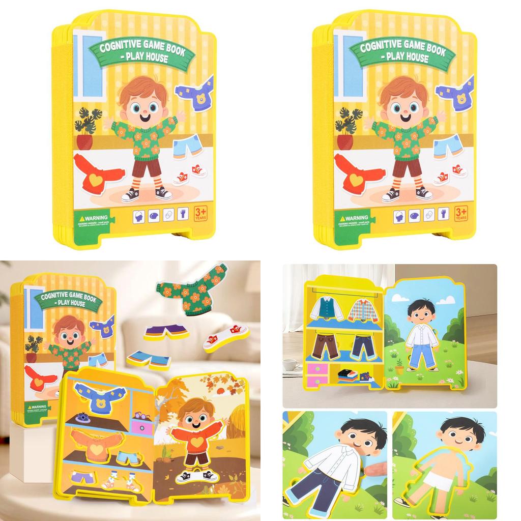 Educational Puzzle Dress Up Toy With Eva Material For Early Learning And Quiet Book Fun