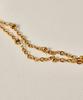 Novice Tokyo Double Glitter Chain Anklet [Stainless] / Gold