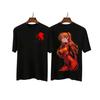 Retro Neon Genesis Evangelion Anime Asuka Nadrukowana Koszulka Męska i Damska Koszulka Męski Top Koszulka Sportowa 2026 Lato Nowa Koszulka