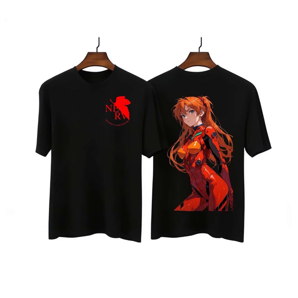 Unisexs And Unisexs New Style New Century Gospel Warrior Asuka Large Loose Cotton Summer Breathable Short Sleeve Tshirt