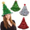 1pc Christmas Tree Hat On Headband Father Christmas Xmas Party Santa Fancy Dress Costume Hat Christmas Hat Wholesale