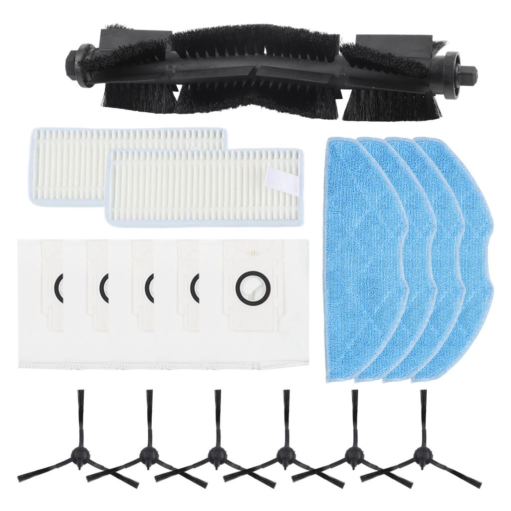 1 Set Main Side Brush Filter Mop Cloth Bag Kit For 360 For Botslab S8 Plus Vacuum Cleaner Replacement Parts