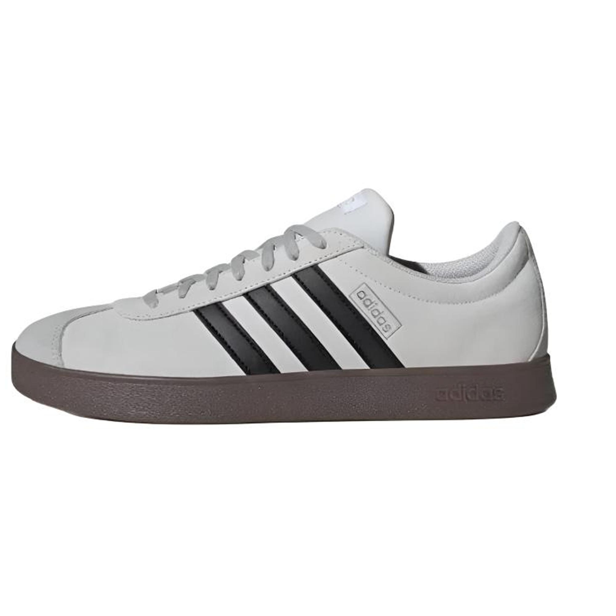 

Adidas Vl Court Classic Comfortable Durable Retro T-Head Shoes Unisex Sneakers Gray Black LA1670 42