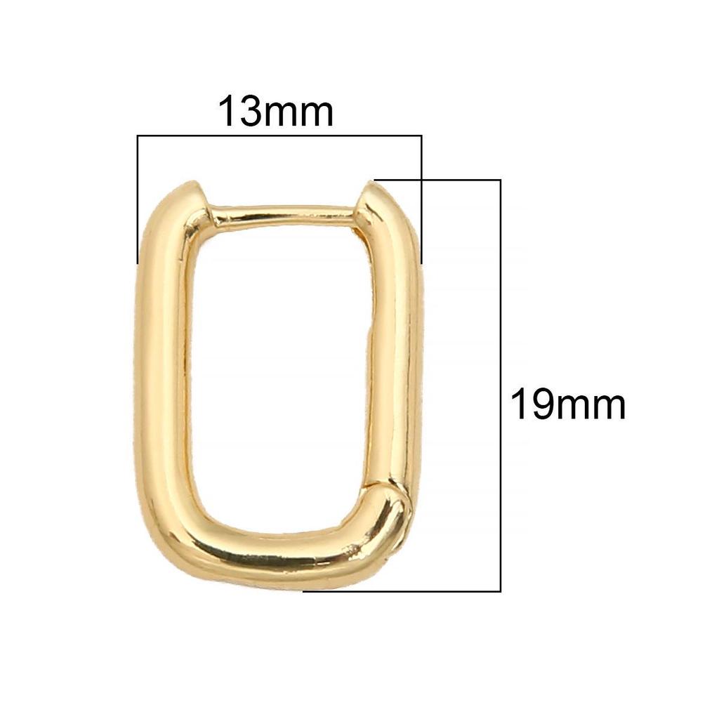 14K/18K Hollow Oval Earring Clasps Handmade French Ear Hooks for DIY Jewelry Accessories E18