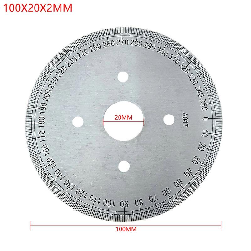 1 Piece 360 Stainless Steel Angle Measurer Tool Dial Diy Machine Tool Replacement Parts 80MM 100MM 130MM 140MM 180MM