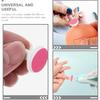 24 Pcs Baby Electric Nail File Replacement Pads - Safe and Easy-to-Use Nail Trimmer Heads for 12+ Months - Red Sandpaper Grinding Heads for Smooth