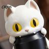 Vampire Cat Drink Stand 3D Printed Bat Can Holder, Funny Cartoon Beverage Organizer for Desk Standard Soda Cans, Halloween Desktop Decor, Novelty