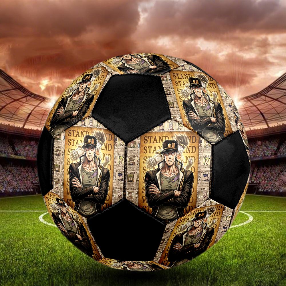 1pc JoJos Bizarre Adventure Football Soccer Ball Size 5 Indoor Soccer Ball Fashion Colorful Backyard Game -Great For Sports Fans Gift HE6