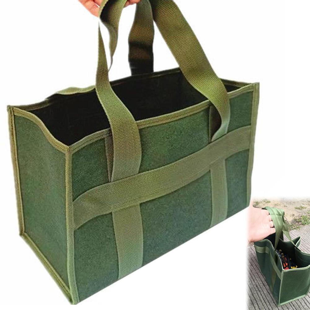 Simple Canvas Tool Bag Pouch High Strength Tool Storage Tools Storage Garden Home Waterproof Fo B2C6