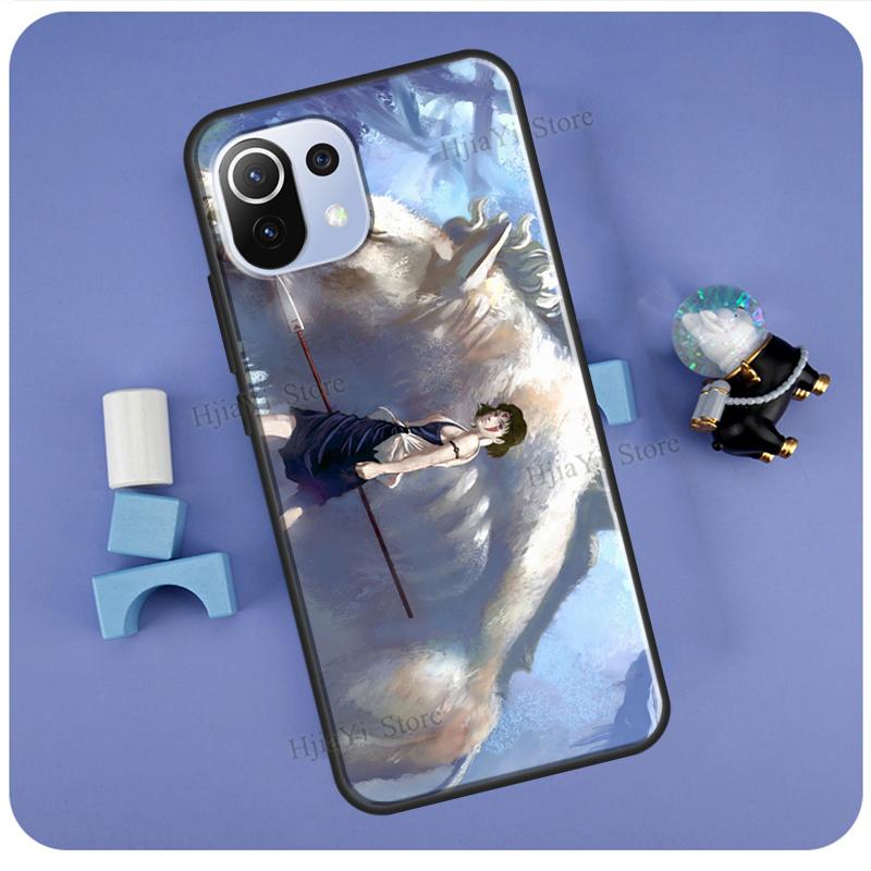 Pouzdro na masku Princess Mononoke pro POCO F3 F2 F1 M3 M4 X4 GT X3 Pro Kryt na telefon Xiaomi 12 10T 11T Pro Mi 11 Lite