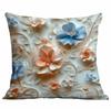 Spring and Summer 3D Floral Print Pillowcase Home Sofa Cushion Pillowcase