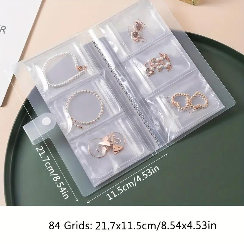 Earring Ring Ring Anti-oxidation Bag Necklace Dust-proof Jewelry Storage Book Transparent Storage Bag Sealed Bag