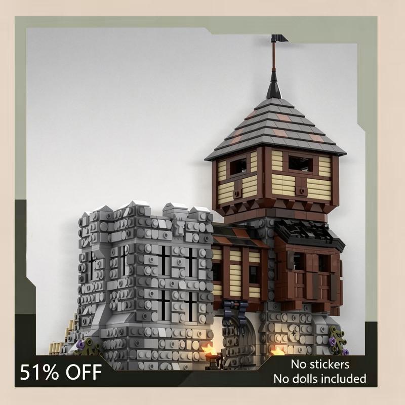 7126PCS Medieval Castle MOC Custom Building Blocks Model DIY Creative Architecture Assembly Toy Collectible Display Gift