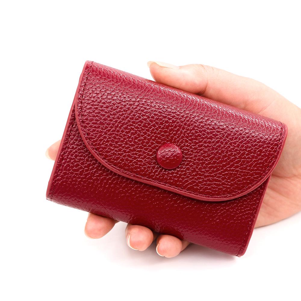 Large Capacity Soft PU Leather Coin Purse and Card Holder with Zipper